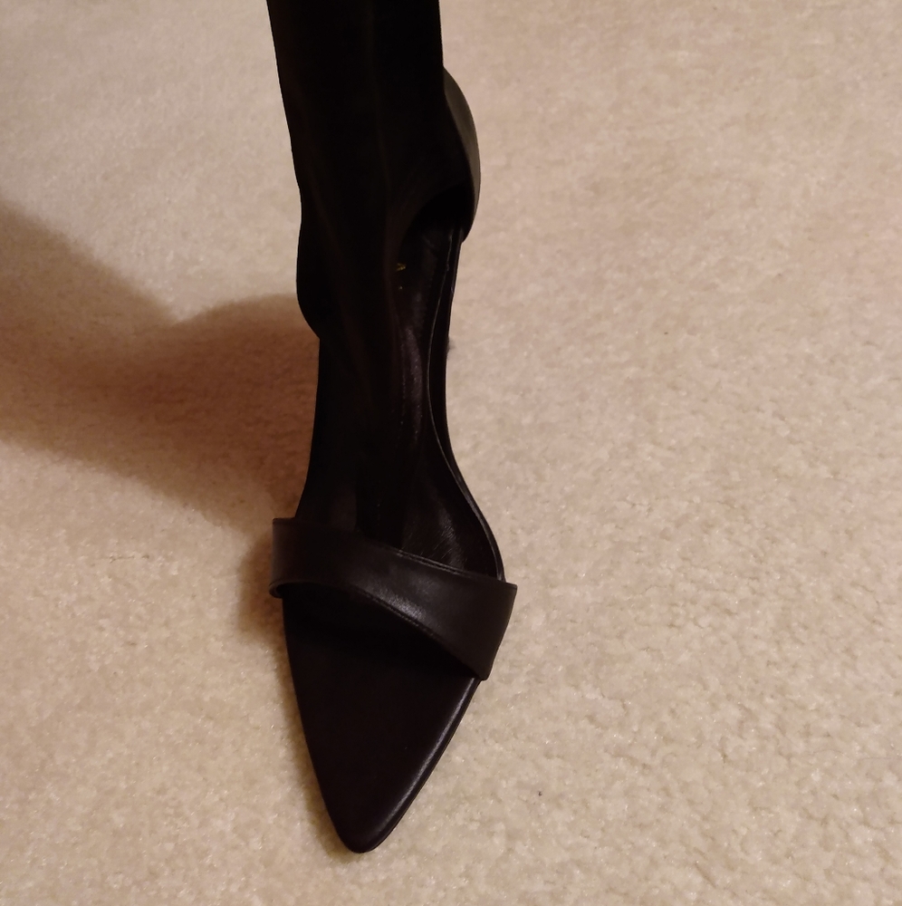 SOLD - Over the knee Polyester Geometric Heel 8.5 - Picture 5 of 8